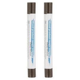 PATIKIL Furniture Repair Crayons, 2 Pcs Wax Wood Filler Sticks Wood Wax Crayons for Scratches Wood Floor Holes Tables, Dark Brown