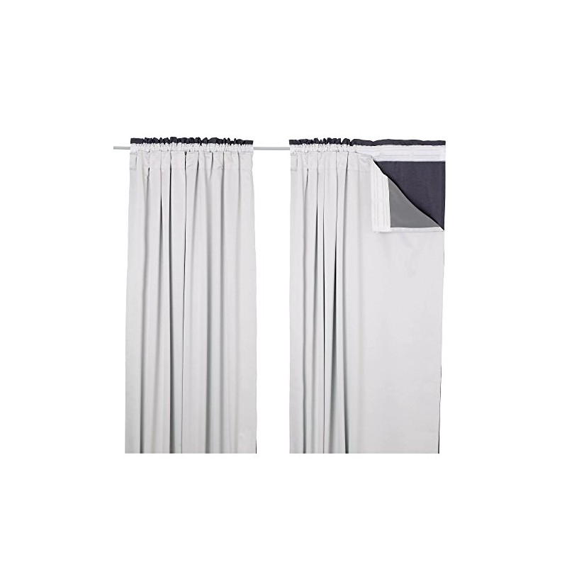 RAYYAN LINEN Blackout Thermal Lining for Curtains, Readymade Tape Top