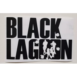 Black Lagoon Company Title Matte Black Decal Sticker Anime Walls, Windows!