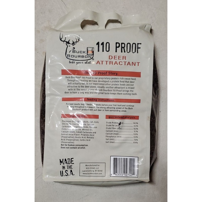 Buck Bourbon Deer Attractant 8lbs 110 Proof