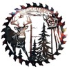 Metal Wall Art Cut Decor Elk Saw Blade Wall Deer