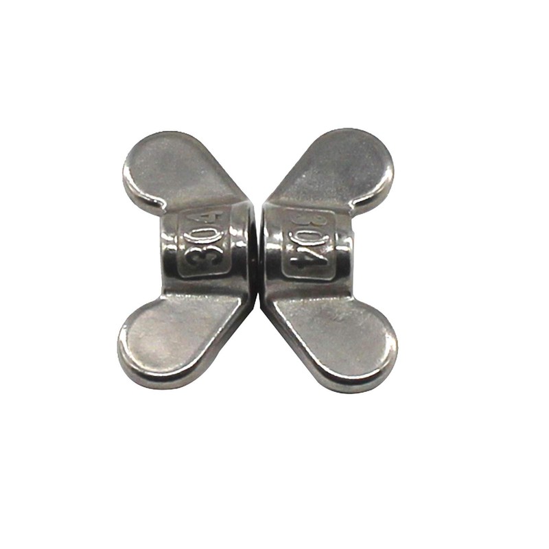 304 Stainless steel wing nut M12 hand twisted fasteners butterfly