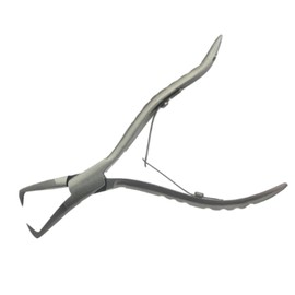 Milageto Hair Extension Tool Styling Tool Sealing Clamp Plier Stainless Steel for Removal Micro Rings Beads Opener Barber Shops, Silver