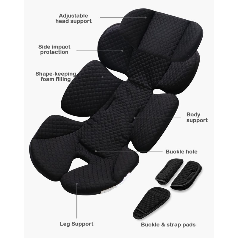 Rsotone Infant Car Seat Insert Adjustable Head Support for Preemie