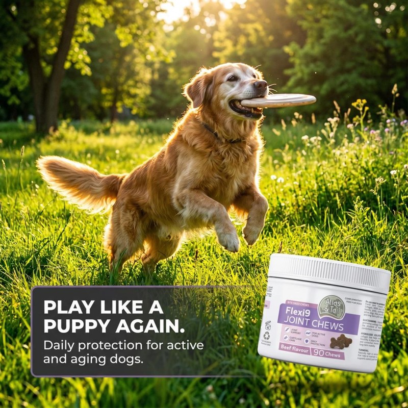 Hip and Joint Support Chews for Dogs - Glucosamine, MSM,