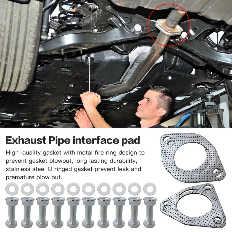 G35 350Z 4pcs Aftermarket 2.5" Catalytic Converter Gaskets kit with