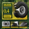 Wiltire (2 Pack) 4.10/3.50-4 Flat Free Tire and Wheel 10-Inch