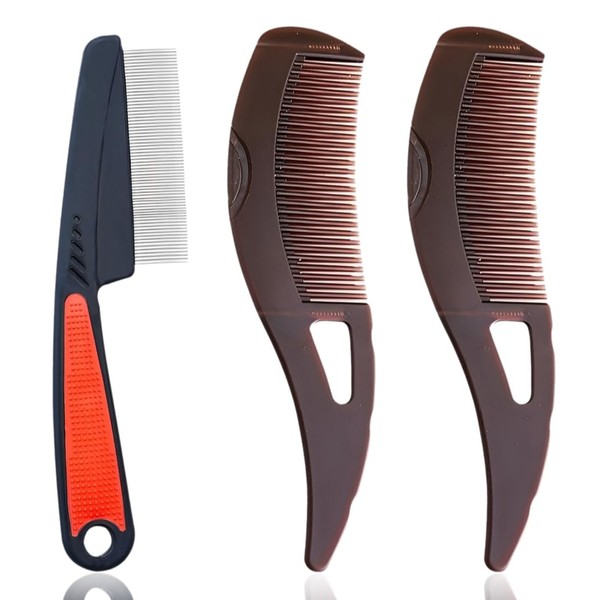 DWFEYOI 3 Stück Schuppenkamm, Hohlzahn-Haarbürste zur Erfrischung der Kopfhautmassage und