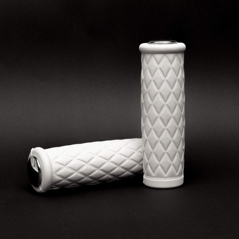 Diamond Grip White for Harley 1" Nice Motorcycle ..