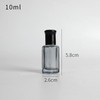 Black Glass Roll On Bottle,Empty Refillable Glass Perfume Roller Bottle,Mini
