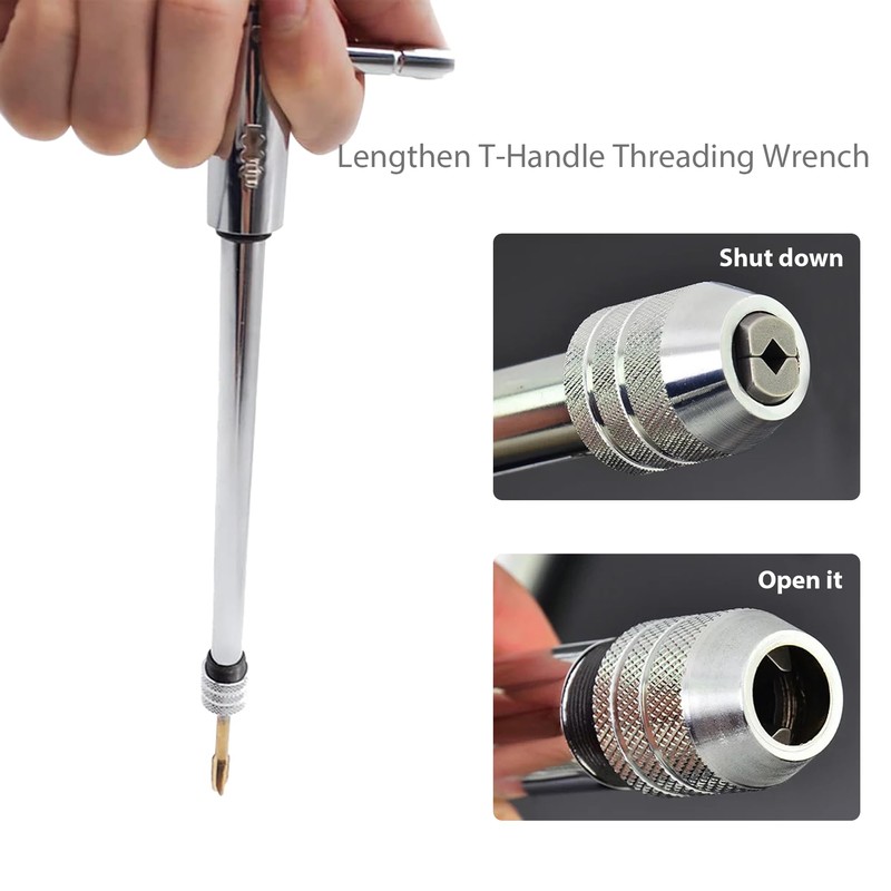 Tap Extension, Tap Wrench for Taps, M5 - M12 Long