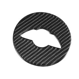mini Accessories= KIMISS Steering Wheel Decor Emblem, Carbon Fiber Steering Wheel Decoration Trim for F55 F56 F60//carbon Fibre Steering Wheel