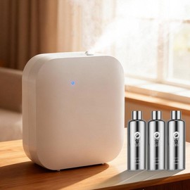 BLD automatic diffuser automatic spray air freshener office diffuser, white + 300ml essential oil, 1 set / 비엘디 자동디퓨저 자동분사방향제 사무실디퓨저, 화이트+300ml 에센셜 오일, 1세트