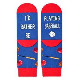HAPPYPOP Kids Socks Boys Socks Girl Socks Boy Baseball Socks Kids Baseball Socks, Boy Gifts Girl Gifts Baseball Gifts For Boys Baseball Gifts For Boy 7-10