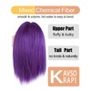 KAVSORAPI Purple Braiding Hair 10 Inch Pre Stretched Hair Long