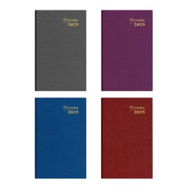 Brownline® 2025 Traditional Weekly Pocket Planner, Appointment Book, 12 Months, January to December, Perfect Binding, 4.75" x 3", Assorted Colors (CB303.ASX-25)