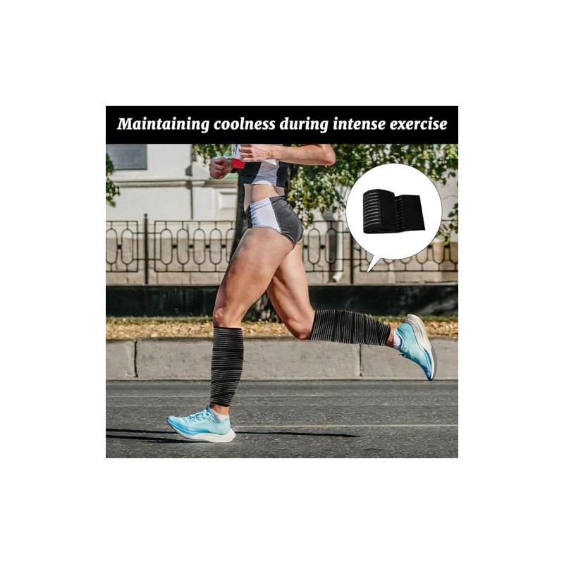 4 Pack Calf Compression Sleeve Men and Women,Elastic Calf Compression