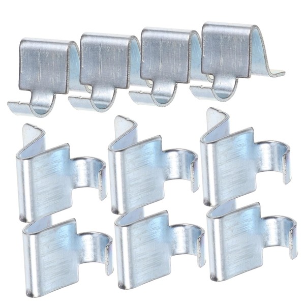 Angoily 10pcs Adjustable Supports Clips Cabinet Shelf Clips Adjustable Cabinet Clips Bookcase Support Clips Shelving Kickstand Shelf Support Clips Column Clamp Filing Cabinet Iron, 19929570RI