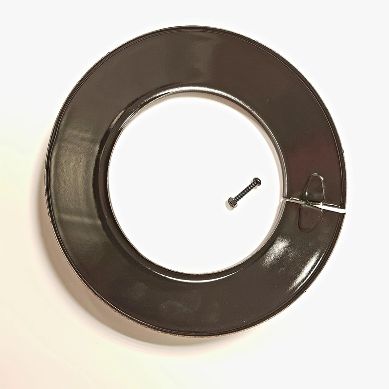 S&M 485206 Enamelled Black 900°C-Ø120mm Rosette for Stoves and Fireplaces