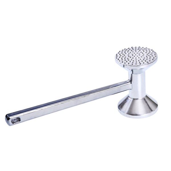 GRÄWE Fleischhammer schwer aus Aluminium, doppelseitig, Fleischklopfer mit Zwei Bearbeitungsflächen