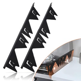 Priaora 2 Pack Kitchen Stove Gap Covers Stainless Steel Cover Adjustable 13.8-27.5 Inch Stove Side Gap Covers Heat Resistant Easy to Clean Range Trim Kit (K245-2)