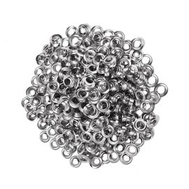 King Pieces 1000pcs Grommets 1/2 Inch (12mm) Washers and Grommets Kit for Grommet Tool, Banner & Posters Metal Grommets Eyelets for Fabric Clothes Leather Belt Punching