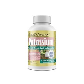 Organic Whole Food Potassium 120-Count Vegetarian Capsules by PhytoVitamins