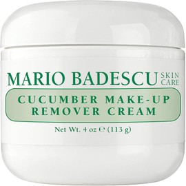 Mario Badescu Crema desmaquillante de pepino con fórmula no grasa – Desmaquillante emoliente en crema fría para maquillaje pesado e impermeable – Ideal para pieles secas o sensibles, 113 gr