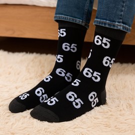 Luvart 65th Birthday Gifts for Men - 65 Years Old 1960 Mens Birthday Gifts Ideas, Soft Funny 65th Socks for Men, 65th Birth Presents for Dad Grandad Husband Uncle from Son Daughter Wife