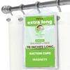 XL Heavy Duty PEVA Frost Shower Curtain Liner with Suction
