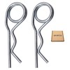 SKIR'CO (Pack of 2) 6mm Galvanised Steel Spring Cotter Pins