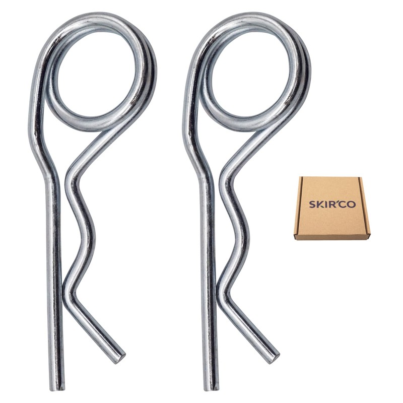 SKIR'CO (Pack of 2) 6mm Galvanised Steel Spring Cotter Pins