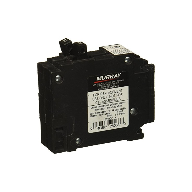 Murray MP1515 Two 15-Amp Single Pole 120-Volt Non-Current Limiting Circuit