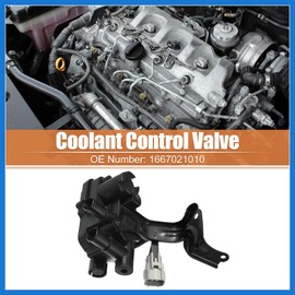 VekAuto 1667021010 Engine Coolant Flow Control Valve Water Valve Replacement for Toyota Prius 2004-2009 Heater Control Valve Assembly Auto Accessories
