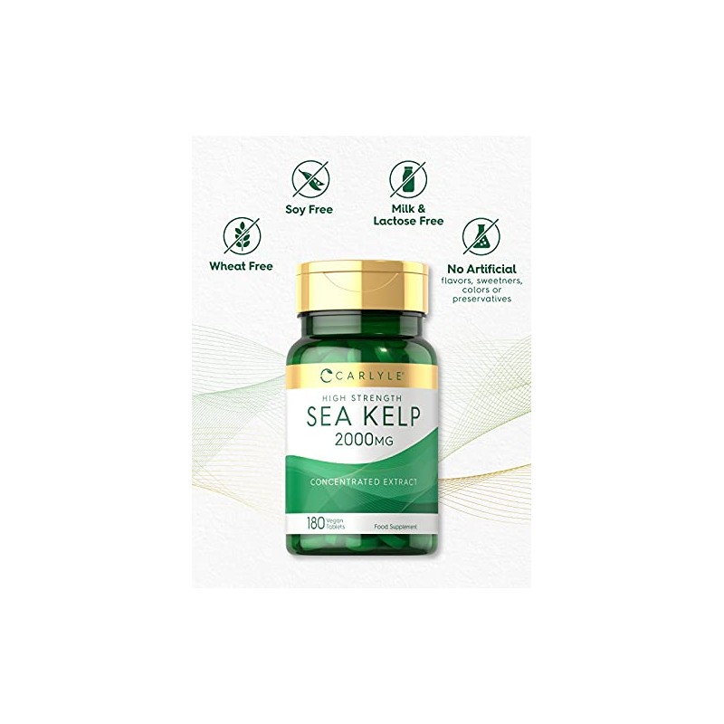 Sea Kelp 2000mg | 180 Vegan Tablets | Natural Source