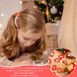Christmas Hair Rubber for Children, 40 Pieces, Stylish, Cute, Santa Claus, Snowman, Christmas Tree, Belle, Reindeer, Christmas, Girls, Hair Accessories, Hair Accessories, Hair Accessories, Hair Clips,