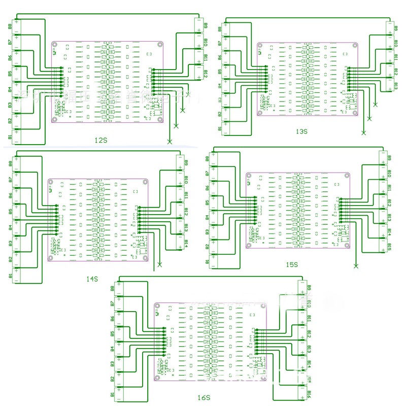 Active Equalizer 12‑16S Energy Transfer Equalization Board Low Resistance High