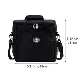 Foldable Cool Bag, 16 L, Cool Box, Portable Ice Bag, Foldable, Picnic Bag, Lunch Bag, Warming Bag, Freezer Bag, Insulated Bag, Thermal Insulated Bag for Office, Work, Insulated Bag, Lunch Small