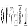 6 Pieces Plastic Magic Hair Braid Tail Styling Kit Ponytail