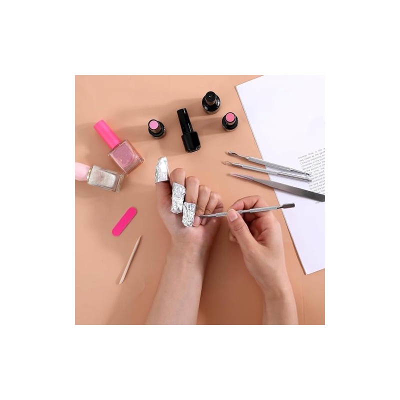 100 Pcs Almohadillas para Quitar Esmalte de Uñas, Quitaesmalte de