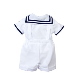Spring Notion Baby Boys Sailor Set with Hat Style-A Medium / 6-12M, White