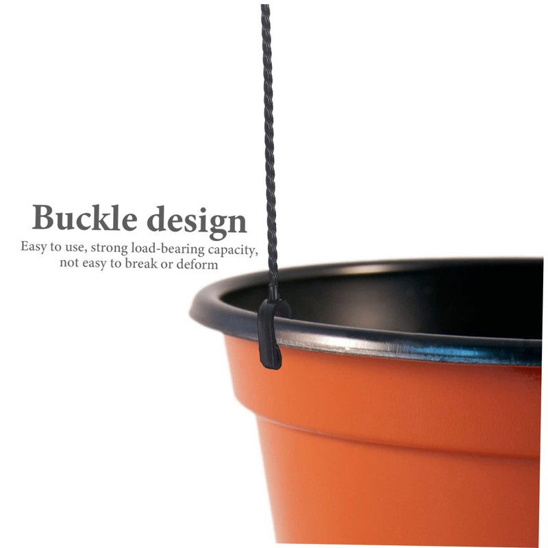 OFFSCH 5Pcs Plastic Hanging Basket Hooks Durable Planter Holders for