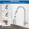 Kitchen Faucet Head Replacement, Premium 3 Function Pull Down Spray