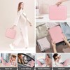 Bolsa Maquillaje Profesional Espejo Led Pequeño Juego Brochas Piezas Estuche