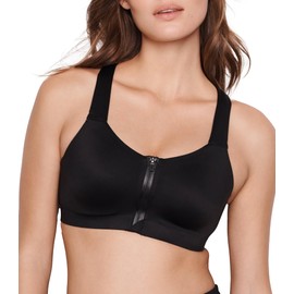 Victoria's Secret Women's VSX Knockout Front Close Sports Bra, High Impact Underwire Sports Bra, Bras for Women, Black, (34B)