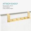 Navaris Over the Door Hanger Hooks - Coat Rack with