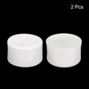 QUARKZMAN Pack of 2 Rubber End Caps 90 mm PVC