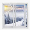 Super Strong DIY Velcro Windproof Window Insulation Film (Large) Windproof Film (140x160cm)