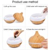 150ml Wood Grain Aromatherapy Diffuser USB Essential Oil Diffuser Cool