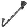 Dulton Iron Parts Cross Rack Hook, Antique Black, Height 6.3